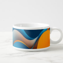 Orange and Blue Waves