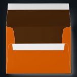 Orange and Brown Lined Envelope<br><div class="desc">Customisable envelopes for weddings,  baby showers,  sweet sixteens,  quinceaneras,  and more!</div>