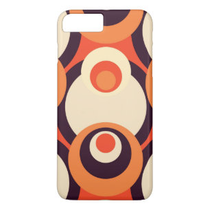 Orange and Brown Retro Fifties Abstract Case-Mate iPhone Case