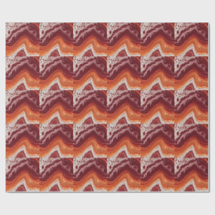 orange and burgundi fluid wrapping paper