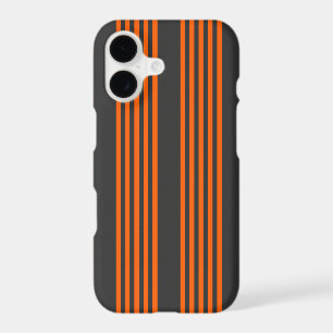 Orange and charcoal five stripes pattern