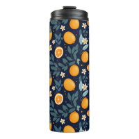 Orange and Floral Delight Pattern