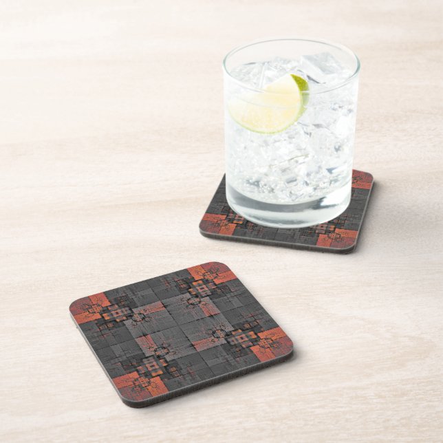 Orange and Gray Crossroads Coasters (Right Side)