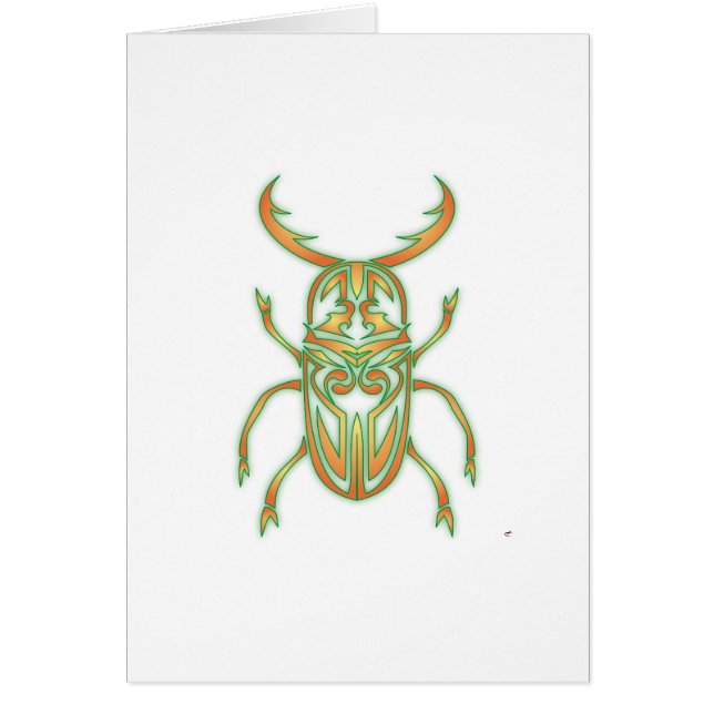 Orange and Green Beetle (Front)