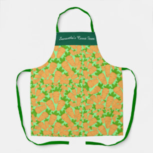 Orange And Green Carrots Apron