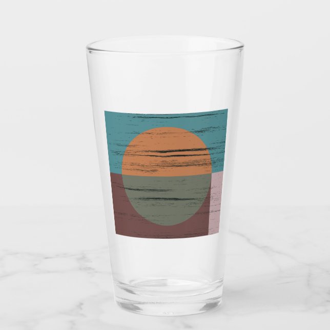 Orange And Green Circle Glass (Front)