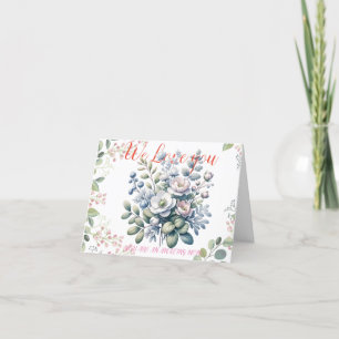 Orange And Green flower Happy Mother's Day  Thank You Card