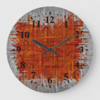 Orange and Grey Abstract Art Painting 4