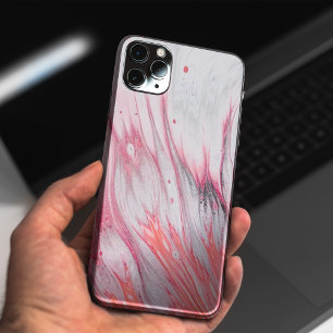 Orange and grey abstract painting iphone cases. Ca