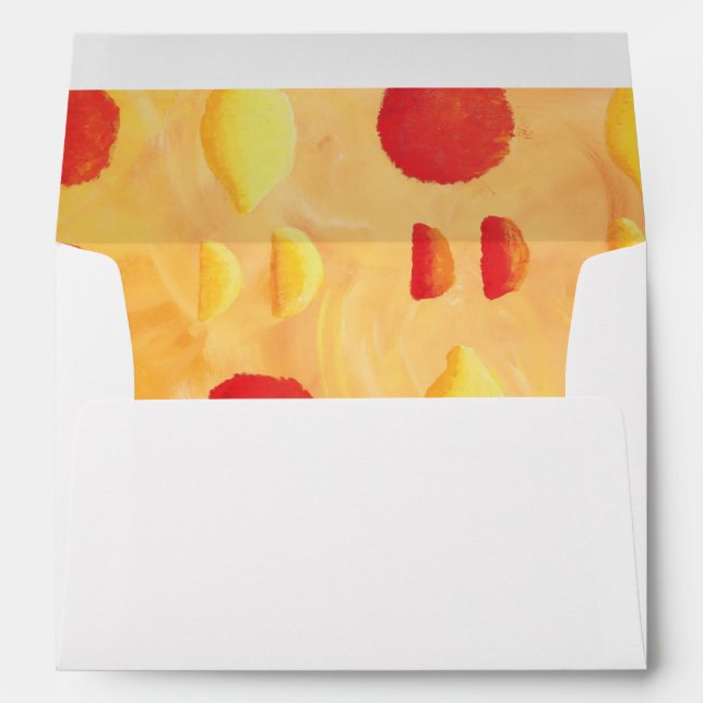 Orange and Lemons Painterly Envelope (Back (Bottom))