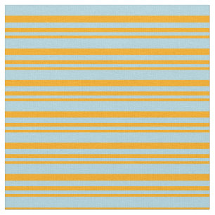 Orange and Light Blue Coloured Lines Fabric