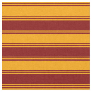 Orange and Maroon Coloured Striped Pattern Fabric