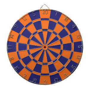 Orange And Navy Dartboard
