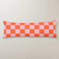 Orange and Pink Chequerboard Pattern