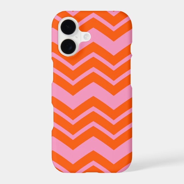 Orange and Pink Chevron Pattern Design  (Back)