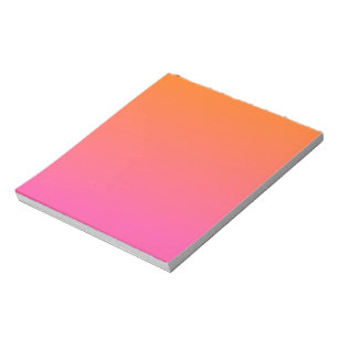 Orange and Pink Gradient Notepad
