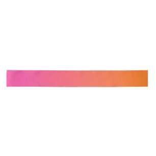 Orange and Pink Gradient Satin Ribbon