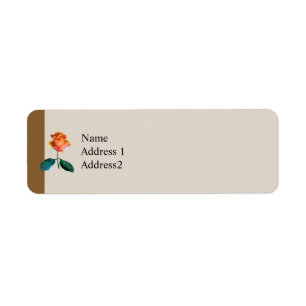 Orange and Pink Rose Save the Date