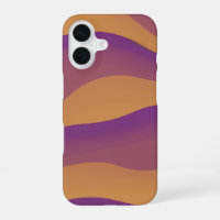 Orange and Purple Abstract Wave Pattern