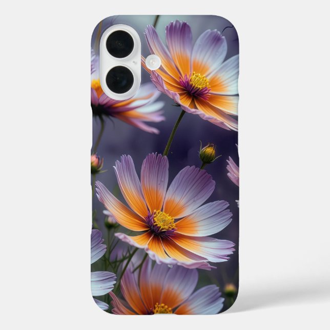 Orange and Purple Cosmos Abstract Case-Mate iPhone Case (Back)