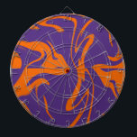 Orange and Purple design dart board<br><div class="desc">How about a game of darts? Let’s play.</div>