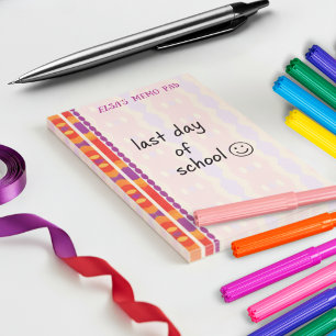 Orange And Purple Geometric Side Bar Post-it Notes