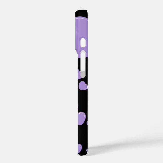 orange and purple hearts polka dots Case-Mate iPhone case (Back / Left)