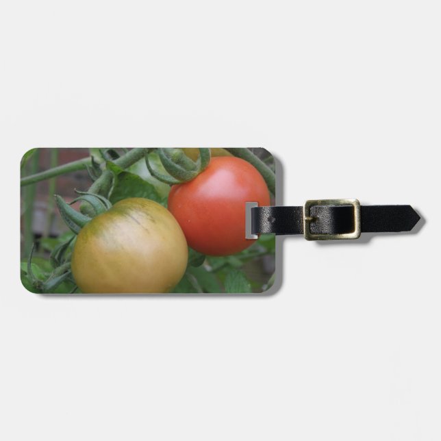 Orange and Red Tomatoes Custom Luggage Tag (Front Horizontal)