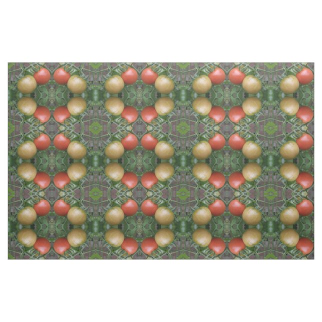 Orange and Red Tomatoes Patterned Fabric (Fat Quarter)