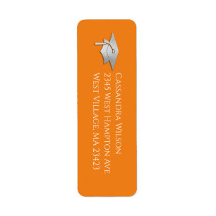 Orange and Silver Graduation