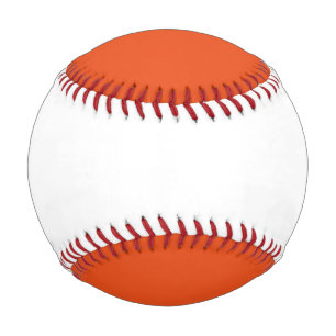 Orange and White Baseball