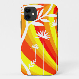 Orange and White Botanical Illustration Case-Mate iPhone Case