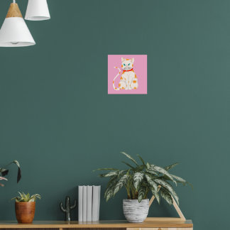 Orange and White Cat Posters