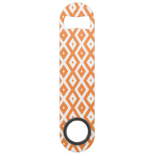 Orange and white diamond pattern