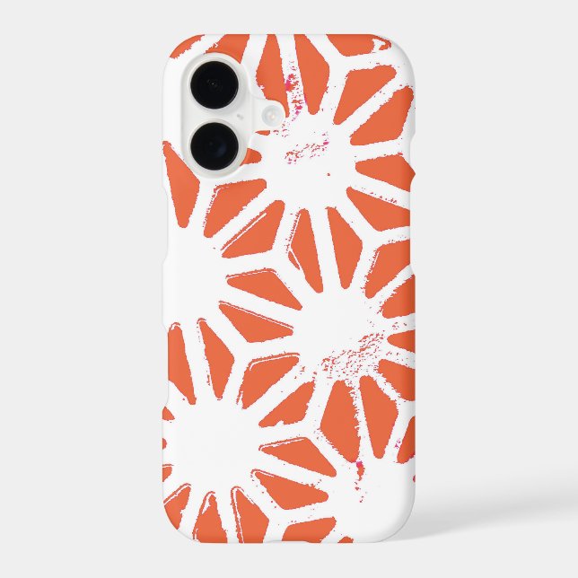 Orange and white geometric pattern (Back)