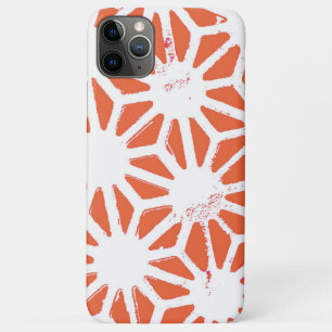 Orange and white geometric pattern Case-Mate iPhone case
