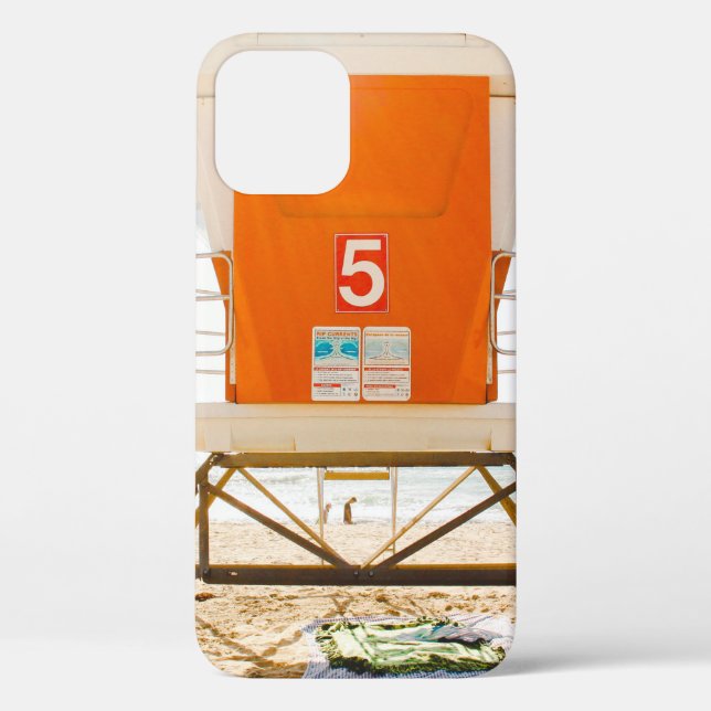 Orange and white shed in front of shore Case-Mate iPhone case (Back)