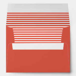 Orange and White Striped Envelope