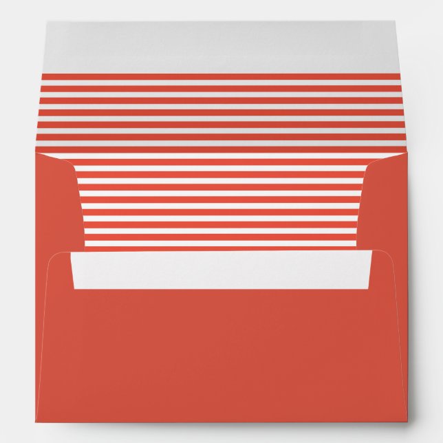 Orange and White Striped Envelope (Back (Bottom))