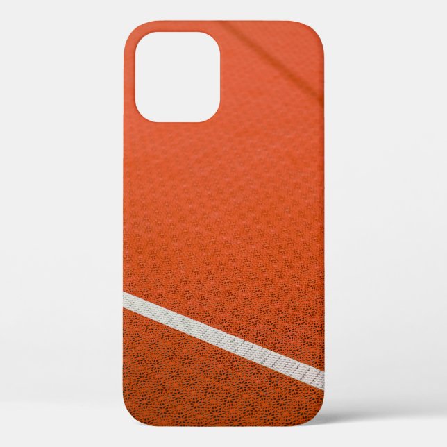 Orange and white textile Case-Mate iPhone case (Back)