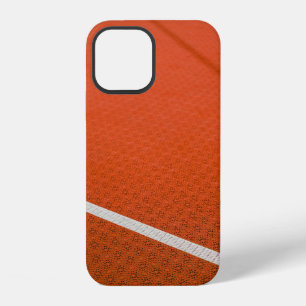 Orange and white textile iPhone 12 case