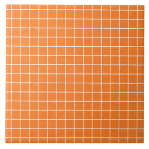 Orange and white tile blocks custom