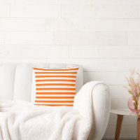 Orange and White Vintage Stripes