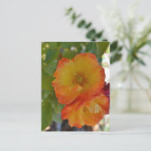 Orange and Yellow Autumn Roses Postcard (Standing Front)