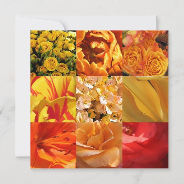 Orange and yellow Flowers (Front)