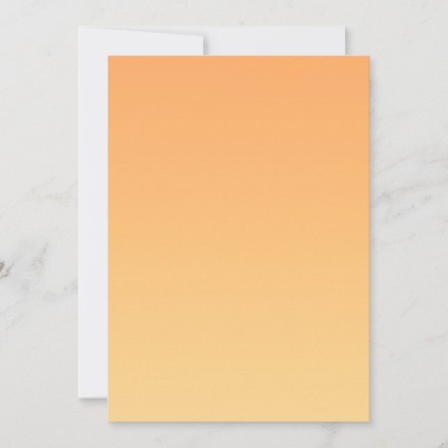 Orange and Yellow Gradient Background Invitation (Front)