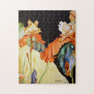 Orange and Yellow Iris Jigsaw Puzzle