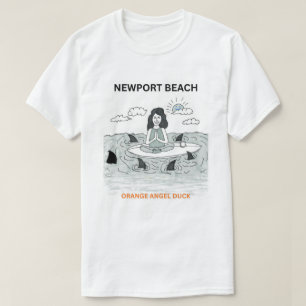 ORANGE ANGEL DUCK NEWPORT BEACH CHAPTER T-SHIRT