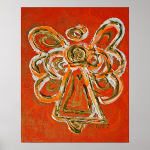 Orange Angel Poster Print