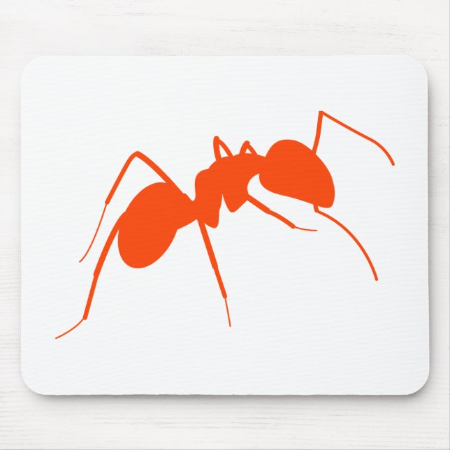 Orange Ant Mouse Pad (Front)